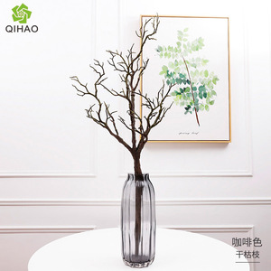 QIHAO Branches d'arbre artificielles, 10 têtes, en plastique vert, faites à la main, décoratives pour la maison et les accessoires de mariage - Product Image 2