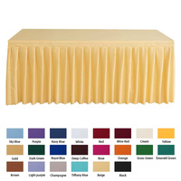 Nappe de table haute de conférence blanche rectangulaire nappe de luxe de fête pour couvertures de table pour événements logo personnalisé mariage Europe