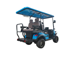 Voiturette de golf semi-automatique 4 places et véhicule de tourisme, ensemble complet avec 6 batteries 100 Ah, paniers de chargement avant/arrière, et rideau de pluie - Product Image 5