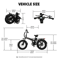 Vélo pliable Trifold, vélo électrique de ville pliable 13Ah 48V 500W, vélo pliable 20 pouces, vélo pliable Brompton, vélo pliable Java Neo Tri Fold