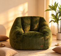 Fauteuil pouf rembourré en mousse compressée et emballée sous vide, grand canapé paresseux moderne pour salon, hôtel, appartement