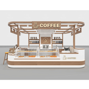 Quiosco de Café de Madera Estilo Árabe, Quiosco de Panadería <span class=keywords><strong>y</strong></span> Cafetería para Centro Comercial, Restaurante, Quiosco de Comida Prefabricado, Diseño de Muebles para Puestos - Product Image 1