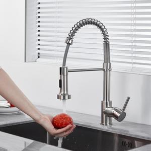 Матовый черный кухонный смеситель с одной ручкой - Product Image 5