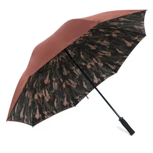 Parasol — parapluie de golf à double canopée 62/64 pouces, pare-vent, camouflage amy, avec logo personnalisé, étiquette de nom - Product Image 1
