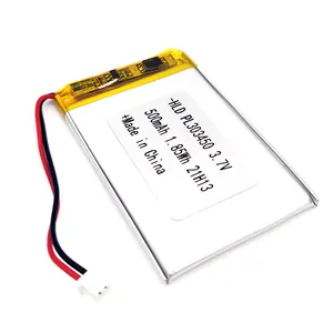 Hot Bán Cao Tỷ Lệ Xả 3.7V 500Mah Li-Polymer 303450 Lipo Di Động Pin Không Thấm Nước Cho Vẻ Đẹp Thiết Bị