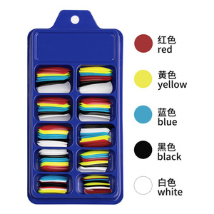<strong>Blue</strong> Box Full Long <strong>Coffin</strong> ABS Almond <strong>Design</strong> Artificial <strong>Nail</strong> Tips 100pcs Press-on <strong>Nails</strong> for Fingers - Product Image 6