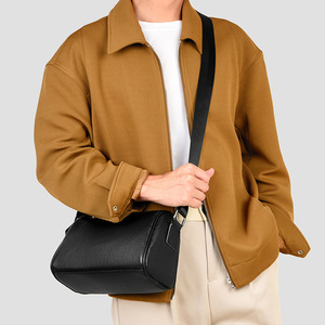 Nuevas Bolsas Cruzadas Personalizadas para Hombre, de Fábrica, al por Mayor, Impermeables, de Cuero Genuino, Estilo Casual - Product Image 6