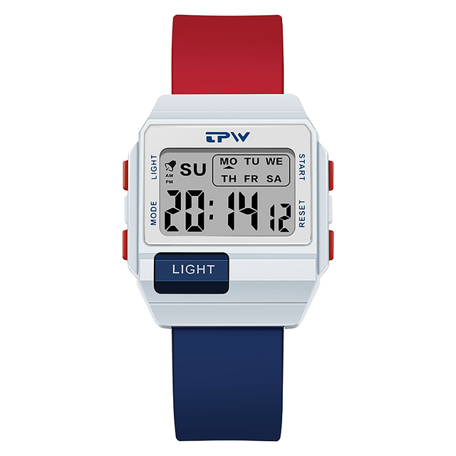 K9056 Student Fashion Multifunction Sports Digital Watch New Small Square Silicone Design Waterproof Alarm Wristwatches Relojes