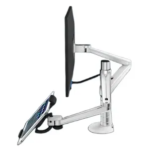 OA-8 Height Adjustable Double Arm 27 zoll Monitor Holder + Double Arm Tablet PC Stands 360 Degree Rotatable computer schreibtische
