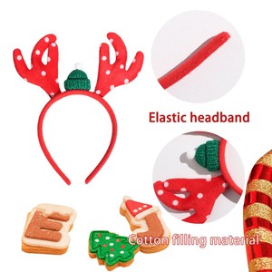 Décorations <span class=keywords><strong>de</strong></span> Noël Bandeau pour adultes et enfants Bois <span class=keywords><strong>de</strong></span> wapiti et bonhomme <span class=keywords><strong>de</strong></span> neige Boucle Design Accessoire <span class=keywords><strong>de</strong></span> robe <span class=keywords><strong>de</strong></span> fête - Product Image 3