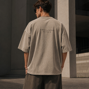 T-shirt Oversize OEM/ODM con Logo Personalizzato, Design Stile High Street, Ordine Minimo 10 Pezzi - Product Image 2