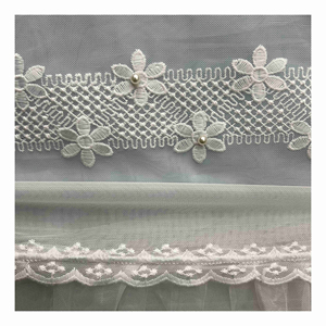 <span class=keywords><strong>Pas</strong></span> <span class=keywords><strong>cher</strong></span> Prix Broderie Dentelle Voile Sheer <span class=keywords><strong>Blanc</strong></span> Maille Rideau <span class=keywords><strong>Tissu</strong></span> Pour Fenêtre Écran Chambre Balcon - Product Image 2