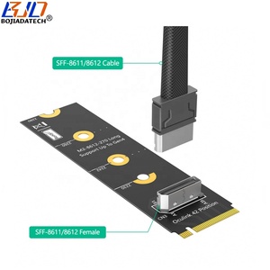Оптовая продажа с завода: Адаптер-карта SFF-8611/SFF-8612 Oculink на интерфейс <span class=keywords><strong>M</strong></span>.2 PCIE 4.0 NVMe Key-<span class=keywords><strong>M</strong></span> (форматы 2280, 2260, 2242, 2230) - Product Image 4