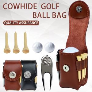 Pochette de <span class=keywords><strong>golf</strong></span> portable Matériau en cuir de vachette Deux couleurs disponibles Pochette de <span class=keywords><strong>golf</strong></span> de mode Sac d'accessoires de <span class=keywords><strong>golf</strong></span> - Product Image 4