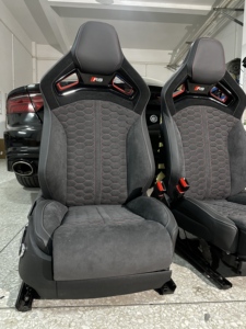 Asientos Deportivos Delanteros para <span class=keywords><strong>Audi</strong></span> B10, Asientos de Carreras de Fibra de Carbono y Gamuza para <span class=keywords><strong>Audi</strong></span> A3 A4 A5 A6 A7 Q3 Q5 Serie RS, Mejora del <span class=keywords><strong>Interior</strong></span> - Product Image 6