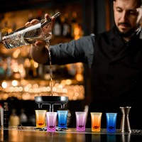 Verres à shot en plastique durables, réutilisables, classiques, multicolores, 40 ml, de qualité alimentaire, sans BPA, pour les bars et les fêtes