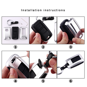 Hợp kim nhôm trường hợp chìa khóa xe với thiết kế 4 nút nhựa bảo vệ vỏ vỏ cho TOYOTA lc70 loạt HINO ISUZU - Product Image 6