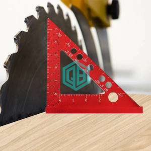 Petit carré 90 degrés charpentier carré travail du bois mesure carré marquage jauge onglet Triangle règle avec 6mm fixe Angle broche - Product Image 3