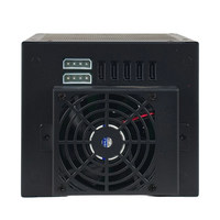 Caja de Disco Duro MACASE MZ35 SATA de Aluminio con 4 Bahías Intercambiables en Caliente y 1 Ventilador 8025 para Discos Duros de 3.5/2.5 Pulgadas
