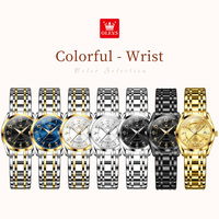 OEM 3666 Modische Klassiker Wasserdichte Leuchtende Uhr Edelstahl Quarzuhren Luxusuhr Damen Frauen