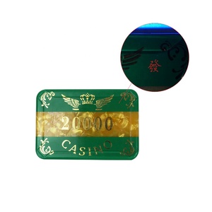 Kaile Chip Poker Acrylic Nhà Máy Chip Chống Giả Uv Hình Chữ Nhật 68Mm 82Mm 94Mm Với Giá Trị Cho Trò Chơi Đánh Bạc Sòng Bạc Royale - Product Image 2