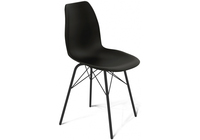Vente en gros de chaises de salle à manger en plastique empilable coloré pieds en métal chaise de restaurant chaise de salle à manger moderne