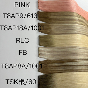 Extensions de cheveux 100% Remy vierges russes blondes, tissées à la main, avec base en PU sans couture, double épaisseur, qualité 12A, Genius Weft - Product Image 3