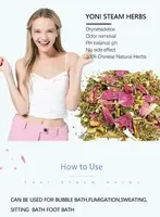 Herbes pour bain de vapeur vaginal 100% TCM, soin et détoxification vaginale pour femmes, pack de thé avec emballage personnalisé et SPA secret pour femmes