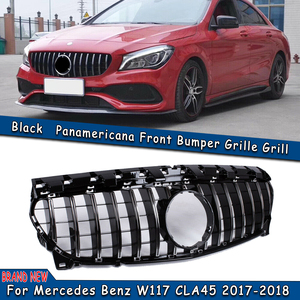 Grille GT R <span class=keywords><strong>Panamericana</strong></span> pour CLA W117 CLA200 CLA250 CLA45 2017-2019 Noir - Product Image 6