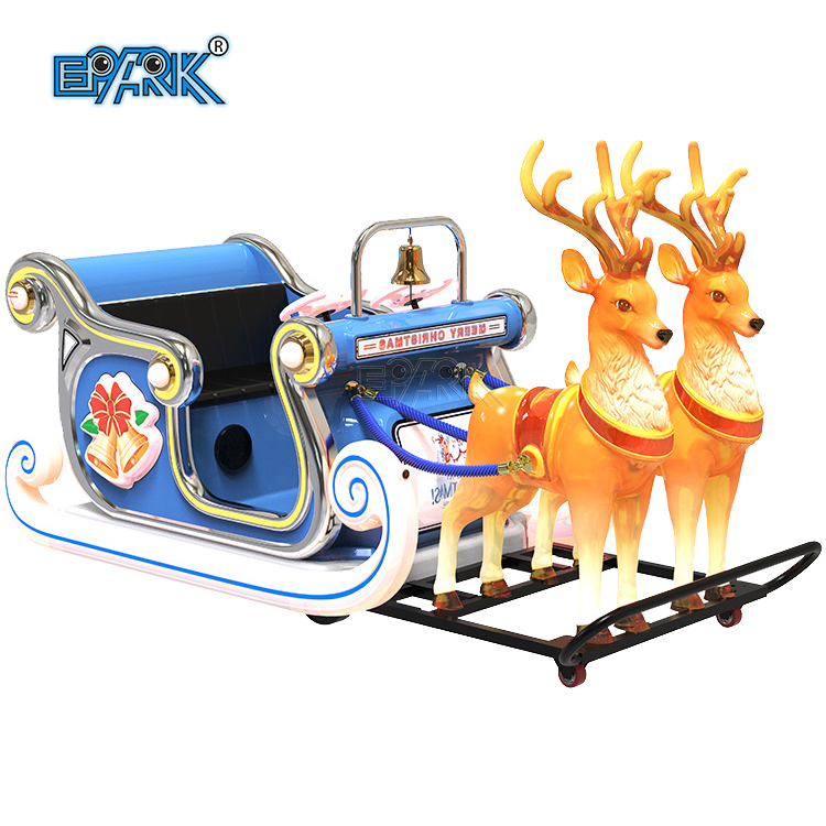 Outdoor Christmas Santa Sleigh Ride - Electric Fun for Kids