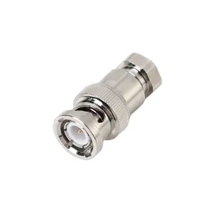 Stainless Steel RF Coaxial Adapter BNC Female Connector for CCTV RG58 RG59 SYV-50-3 Cable