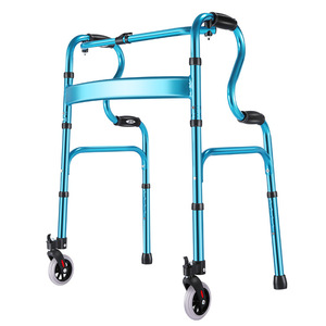 Andador de Aleación de Aluminio con Altura Ajustable y Ruedas Universales para Asistencia de Movilidad - Product Image 4