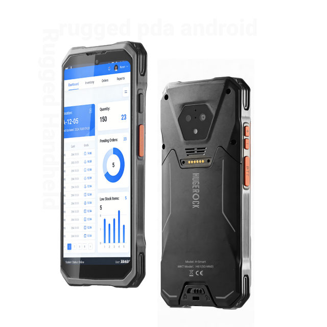 OEM/ODM H61 Factory Sunlight Readable GPS USB-C BT Wi-Fi 5G NFC 2D Barcodes Stock Mobile Computer New Android Rugged PDA 8GB RAM