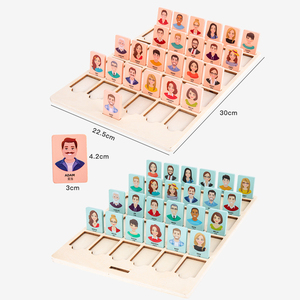 Gioco educativo in legno <span class=keywords><strong>chi</strong></span> è il gioco da tavolo per feste in famiglia per bambini indovina <span class=keywords><strong>chi</strong></span> sono un gioco da tavolo Puzzle - Product Image 5