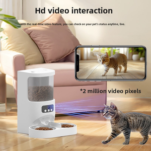 Dispensador de Ração para Gatos e Cães com Controle Remoto, WiFi e APP, Máquina de Alimentação Durável, Alimentador Automático Inteligente com Temporizador e Quantidade Controlada - Product Image 3