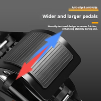 Portable Bike Pump Compact Foot Activated Bicycle Air Pump with Aluminum Alloy Steel and Plastic Material for Various Scenarios