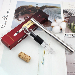 Phụ Kiện Quầy Bar Thanh Làm Mát Chai Rượu Bằng Kim Loại Thép Không Gỉ 3 Trong 1 Thanh Làm Mát Rượu Làm Lạnh Có Nút Chặn Và Đầu Rót Sục Khí - Product Image 6