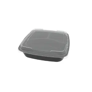 Contenitori di plastica 3 componenti monouso tiffin/lancia-away lunch box/una volta messtin