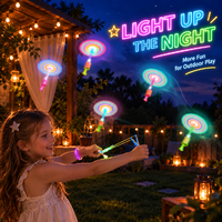 Vente en gros : Jouet lanceur de hélicoptère LED lumineux à élastique, idéal pour les fêtes en plein air et les jeux d'anniversaire pour enfants