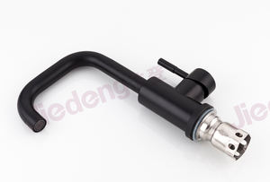 Gute Qualität Fabrik Full Set SUS304 Edelstahl Wasserhahn Mattschwarz Badezimmer Waschbecken Waschbecken Wasserhahn Einloch montage Keramik - Product Image 2