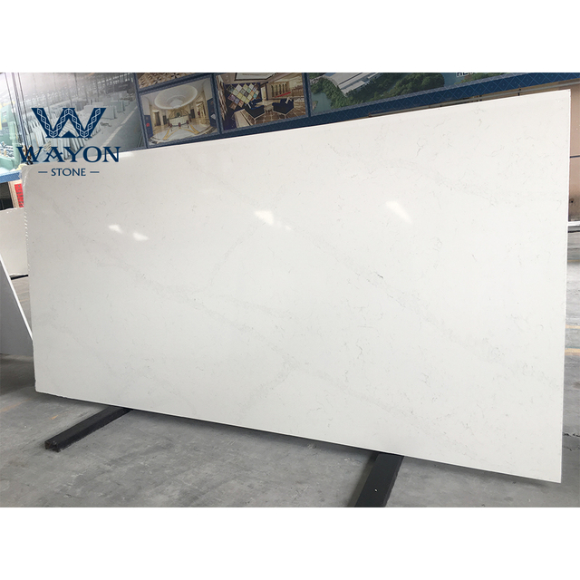 Marble Design White Calacatta Gold Stone Quartz Slab Kitchen Tops