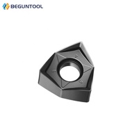 Plaquettes de fraisage en carbure WNMU080608EN WNMU040304EN WNMU050408EN WNMU060408EN, outils de tournage CNC à alimentation élevée pour machine CNC