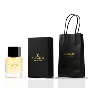 Custom 30ml 50 ml 100ml rettangolo Vintage portatile vuoto di <span class=keywords><strong>vetro</strong></span> quadrato 50 ml bottiglia di profumo nero con coperchio <span class=keywords><strong>in</strong></span> plastica di legno - Product Image 4