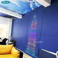 120x60cm Panneaux de Plafond Étoile Personnalisés Conception Starlight Fibre Optique Étoile Plafond Éclairage Décoratif