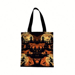 Wholesale Halloween Decorative Kids <b>Tote</b> Bag Children'S Candy <b>Canvas</b> Bag for Halloween Party - Product Image 2