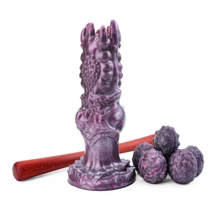 Dildo de silicona de fantasía con ovipositor de tendencia, con múltiples huevos de monstruo, para juego de rol de reproducción en pareja y diversión - Product Image 2