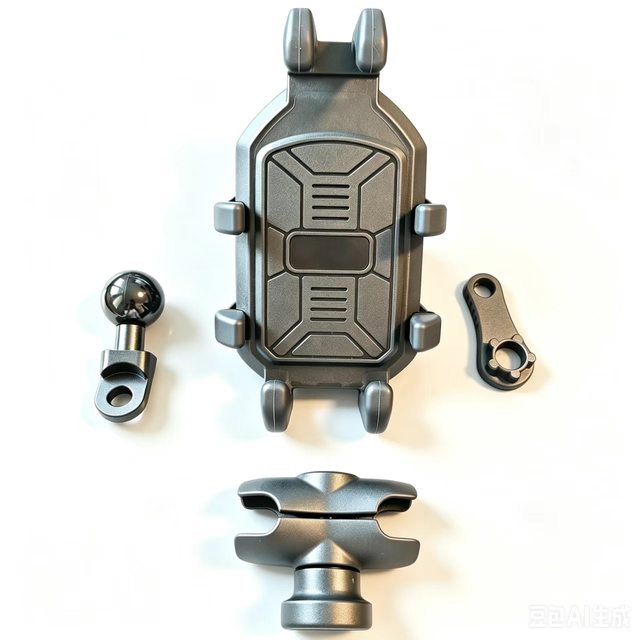 Universal Motorcycle Phone Mount Aluminum Handlebar Bracket Vibration Dampener Phone Holder for Street Bike