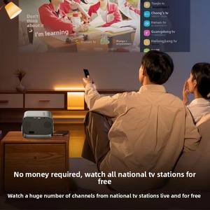 Projecteur de Résolution Android Mini Intelligent Portable pour Écran Vidéo, Home Cinéma, Projecteur Lumineux Professionnel - Product Image 3