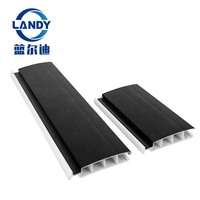 Couverture de piscine automatique à lattes en PVC Landy, imperméable, anti-UV, rétractable, garantie 3 ans, couverture de piscine à lattes pour piscine