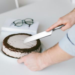 <b>Wedding</b> <b>Cake</b> Knife and Server Set Stainless Steel Gold Silver <b>Cake</b> Cutter Spatula with Gift <b>Box</b> for Party - Product Image 2